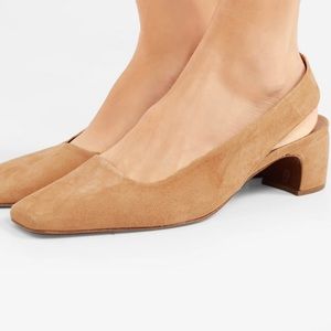 NWT BY FAR DANIELLE SUEDE SLINGBACKS